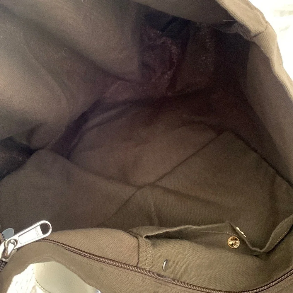 HEJ tote bag leather handles canvas bohemian shopping beach travel‎ shoulder